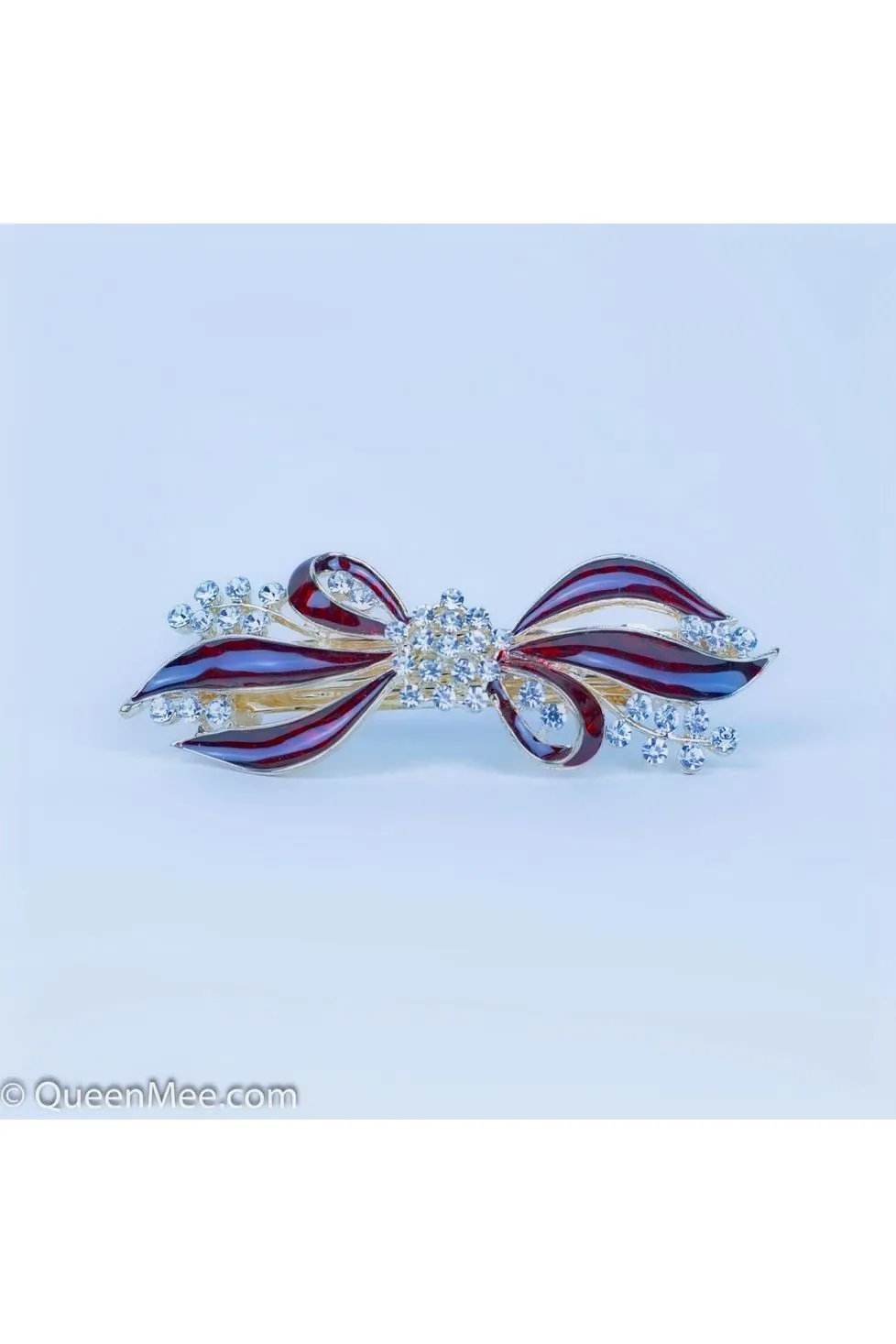 QueenMee Accessories Bow Hair Clip With Diamante